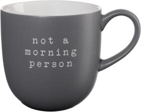 ASA Henkelbecher not a morning person hey! in grau matt