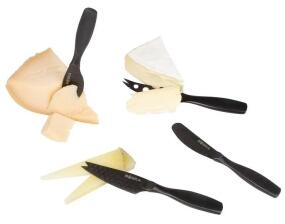 Boska K&auml;semesser-Set Mini Monaco+ schwarz, 4-teilig