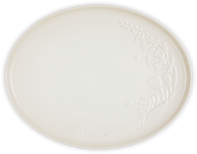 Le Creuset Servierplatte Jardin in meringue