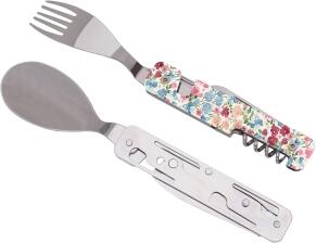 Akinod Multifunktionales Besteck 13h25, Pastellblumen
