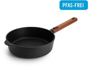 Woll Guss-Hochrandpfanne EcoLogic QXR Induktion mit Holzstiel