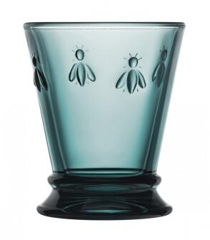 La Rochère Trinkglas Abeille, 6er-Set in nachtblau