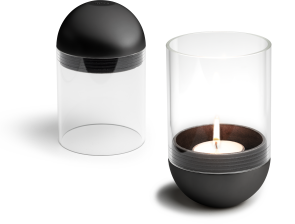 höfats GRAVITY CANDLE Windlicht, schwarz