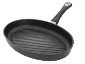 AMT Fischpfanne aus Aluguss mit Grillboden für Induktion