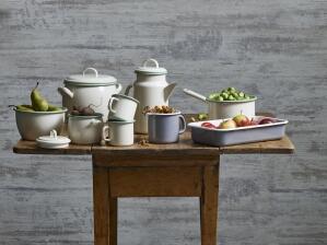 Kockums Backform aus Emaille in grau