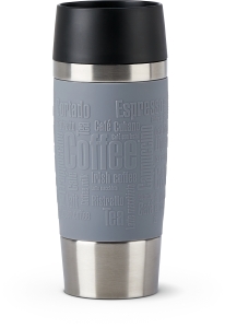 Emsa Isolier-Trinkbecher mit Manschette Travel Mug in pepper grau
