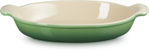 Le Creuset Auflaufform Tradition oval in Bamboo Green