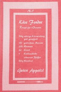 Küchentuch Fondue Nr. 1 von KULTSCHTOFF, rot