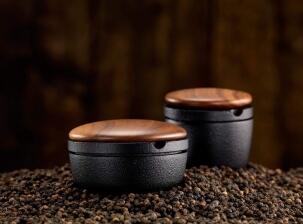 Skeppshult Salzbeh&auml;lter Kleiner Swing in walnuss