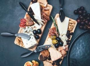 Boska K&auml;semesser-Set Mini Monaco+ schwarz, 4-teilig