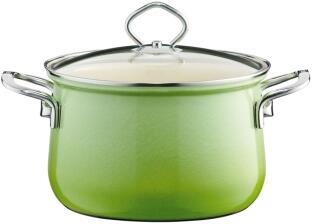 Riess Geschirr-Set aus Emaille, 5-tlg. in smaragd