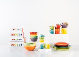 Le Creuset Speiseteller-Set Regenbogen, 6-teilig (B-Ware, guter Zustand)