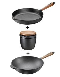 Skeppshult Crepepfanne Aus Gusseisen – 17 Cm, Schwarz, Für Alle Herdarten & Grill