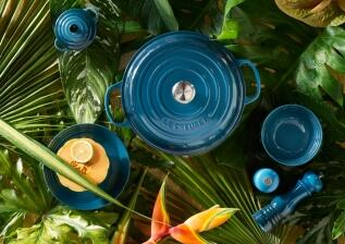 Le Creuset Brat- und Servierpfanne Signature hoch in deep teal