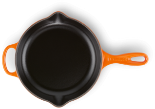 Le Creuset Brat- und Servierpfanne Signature in ofenrot