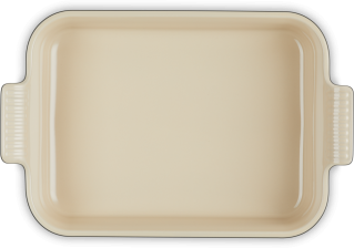 Le Creuset Auflaufform Tradition, rechteckig in schwarz glänzend