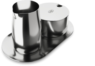 alfi Milch- und Zuckerset in edelstahl poliert