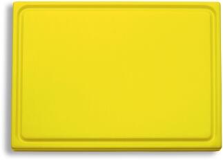Dick Kunststoff-Schneidbrett beidseitig verwendbar in gelb