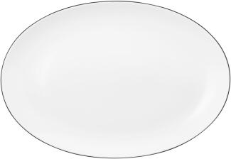 Seltmann Weiden Lido Servierplatte oval 35x24 cm, Black Line