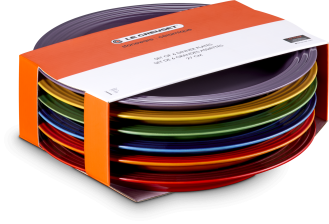 Le Creuset Speiseteller Regenbogen, 6er-Set