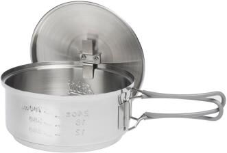 Esbit Trockenbrennstoff-Kochset, 1000 ml, Edelstahl