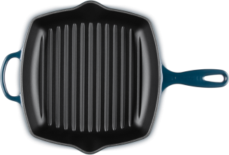 Le Creuset Grillpfanne Signature quadratisch in nuit