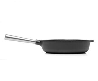 Skeppshult Gusseisenpfanne 28 Cm | Mit Walnuss-Holzgriff, Für Induktion & Alle Herdarten
