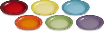 Le Creuset Speiseteller-Set Regenbogen, 6-teilig (B-Ware, guter Zustand)
