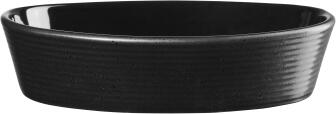 ASA Auflaufform oval kitchen′art in schwarz matt