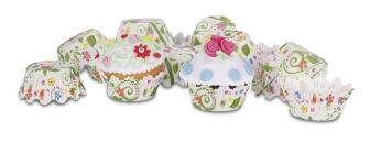 St&auml;dter Papierform Blumengarten &oslash; 3/4 cm / H 2 cm Mini 100 St&uuml;ck