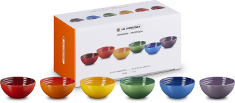 Le Creuset Snackschälchen Regenbogen, 6er-Set