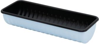 Riess Rehr&uuml;ckenform aus Emaille in hellblau/schwarz