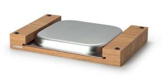 Continenta Schneidebrett aus Eiche mit Schublade 48 x 32,5 x 6 cm (B-Ware - guter Zustand)