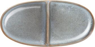 ASA Aperitifteller 2-geteilt oval saisons in denim