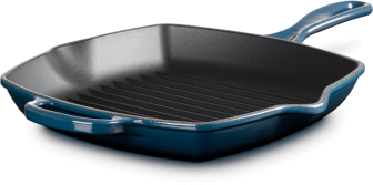 Le Creuset Grillpfanne Signature quadratisch in nuit