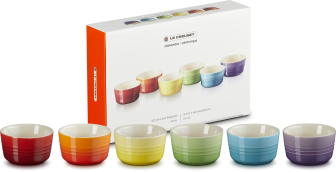 Le Creuset Mini-Förmchen Regenbogen, 6-teilig