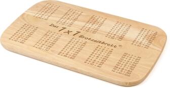 Kostbar Brotzeitbrett 1x1 aus Gummibaum-Holz