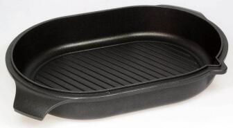 AMT Bräter 32 x 22 cm aus Aluguss für Induktion