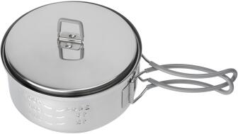 Esbit Trockenbrennstoff-Kochset, 1000 ml, Edelstahl