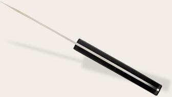 deejo Tafelmesser, Ebenholz / Geometrie, 4 Stk.