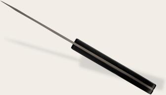 deejo Tafelmesser, Ebenholz / Titan Grau, 6 Stk.
