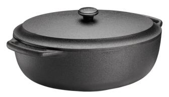 Skeppshult Br&auml;ter oval 6 Liter mit Gusseisendeckel