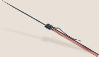 deejo Taschenmesser 37g, Korallenholz / Polynesische Zeichen