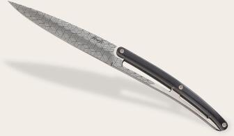 deejo Tafelmesser, Ebenholz / Geometrie, 4 Stk.