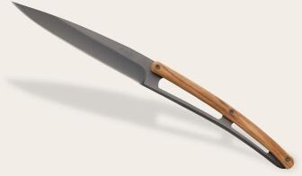 deejo Tafelmesser, Olivenholz / Titan grau, 4 Stk.