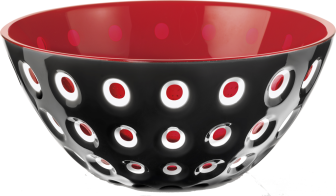 Guzzini Schüssel Le Murrine in schwarz-rot