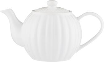 Price & Kensington Teekanne Luxe f&uuml;r 6 Tassen in wei&szlig;