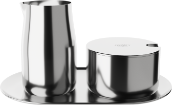 alfi Milch- und Zuckerset in edelstahl poliert