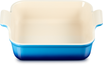 Le Creuset Auflaufform Tradition quadratisch in azure