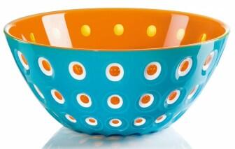 Guzzini Sch&uuml;ssel Le Murrine in t&uuml;rkis-orange